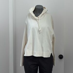 Everlane Cream Lightweight Hoodie